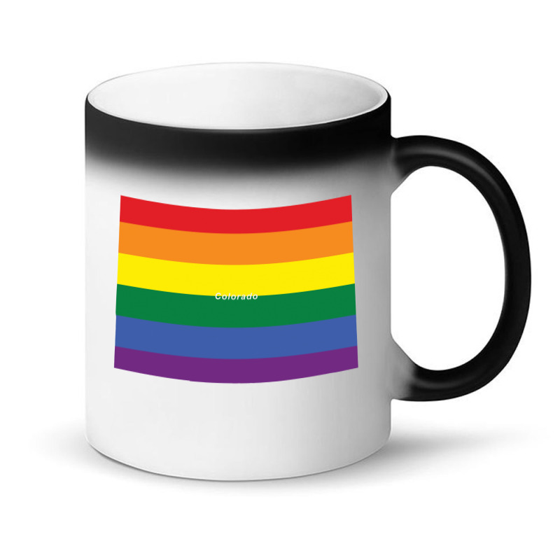 Colorado Rainbow Flag Magic Mug | Artistshot