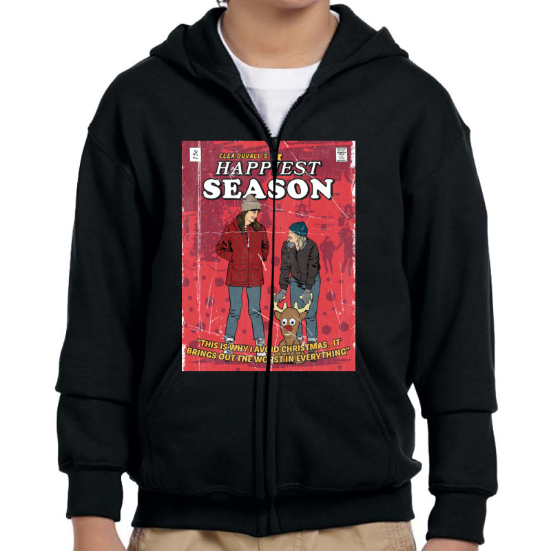 Happiest Holiday Season Youth Zipper Hoodie | Artistshot