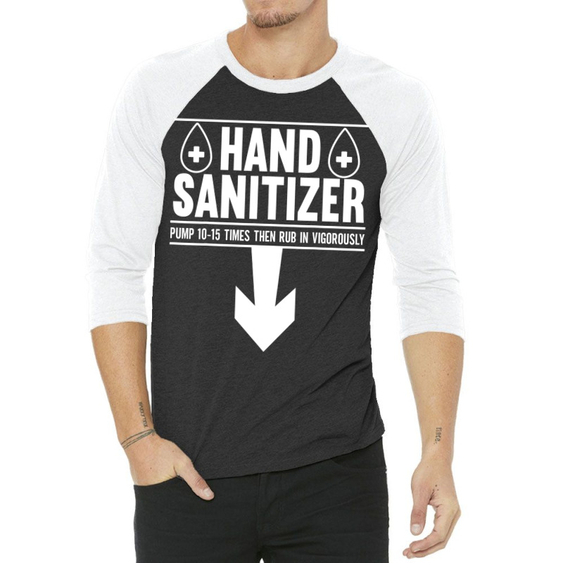 Mens Hand Sanitizer Adult Humor Funny Dirty Jokes Sarcastic 3/4 Sleeve Shirt by home12 | Artistshot