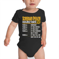 Funny Scoreboard Operator Hourly Rate T Shirt Baby Bodysuit | Artistshot