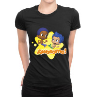 Bubble Guppies Awesome! Gil And Goby Star Portrait Ladies Fitted T-shirt | Artistshot