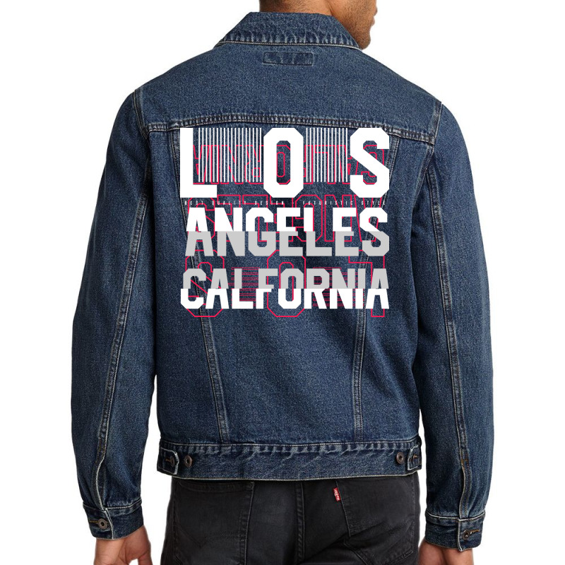 Los Angeles California Men Denim Jacket | Artistshot