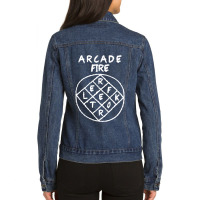 Arcade Fire Reflektor Ladies Denim Jacket | Artistshot