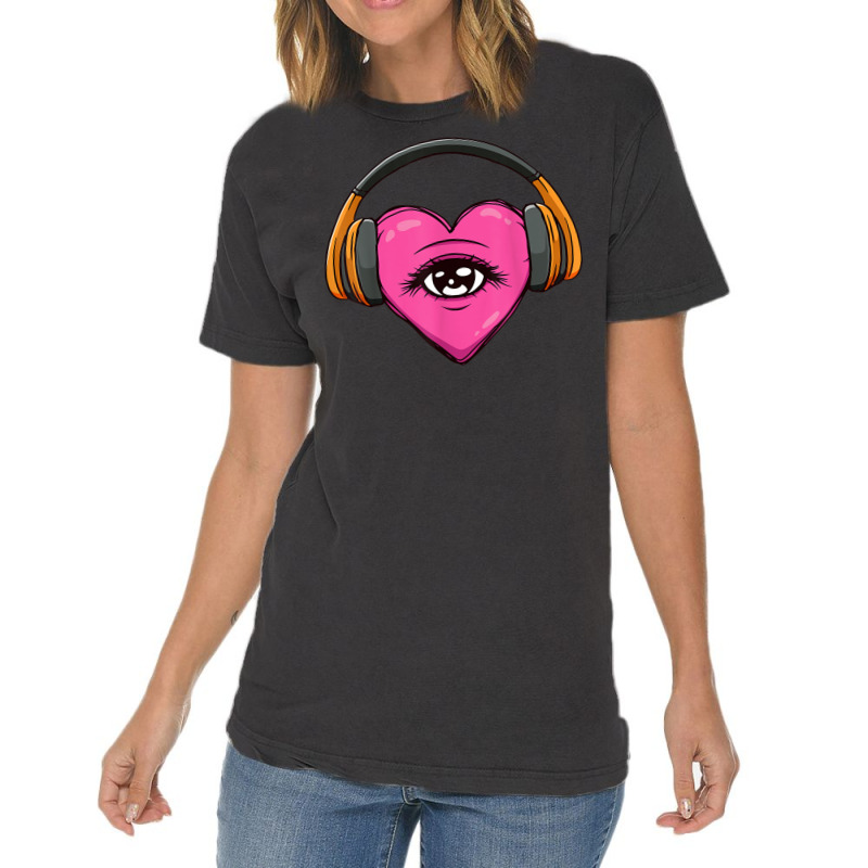 Downtown Girl Aesthetic Heart Weirdcore Coquette Aesthetic Vintage T-shirt | Artistshot