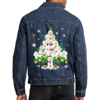 Funny Funny Poodle Christmas Tree Ornament Decor Costume Men Denim Jacket | Artistshot