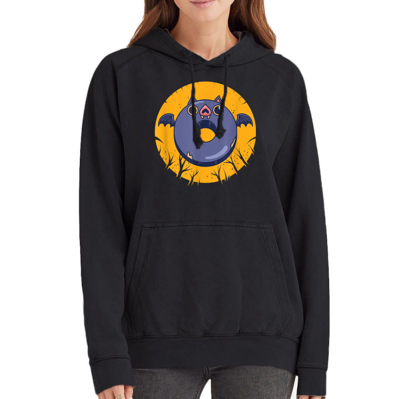 Donut Bat Spooky Halloween Costume Halloween Party Vintage Hoodie | Artistshot