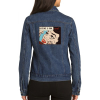 Existence Is Pain   Nihilist Statement Tee Ladies Denim Jacket | Artistshot