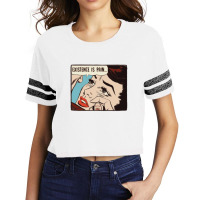 Existence Is Pain   Nihilist Statement Tee Scorecard Crop Tee | Artistshot