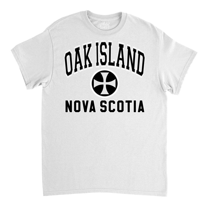 Oak Island Varsity Style Cross Black Print Pullover Hoodie Classic T-shirt by cm-arts | Artistshot