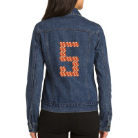 Player Number 5 Five- American Football Game Ladies Denim Jacket | Artistshot