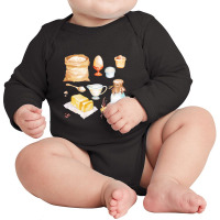 Baker Ingredients  Assorted Baking Ingredients Long Sleeve Baby Bodysuit | Artistshot