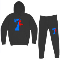 Kids 7 Year Old 7th Basketball Birthday Hoodie & Jogger Set | Artistshot