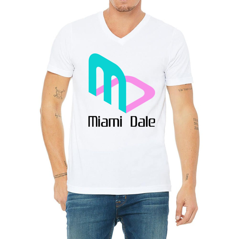 Miami Dale Video Game Company V-neck Tee | Artistshot