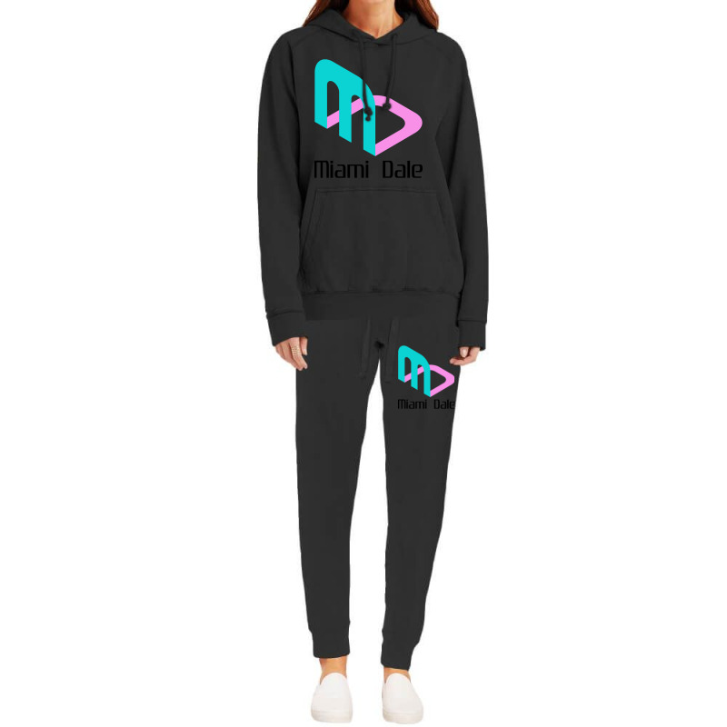 Miami Dale Video Game Company Hoodie & Jogger Set | Artistshot