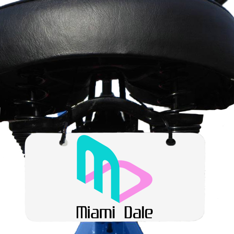 Miami Dale Video Game Company Bicycle License Plate | Artistshot