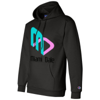 Miami Dale Video Game Company Champion Hoodie | Artistshot