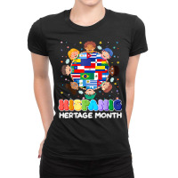 Hispanic Heritage Month Latin American Flag Kids Boys Girls T Shirt Ladies Fitted T-shirt | Artistshot