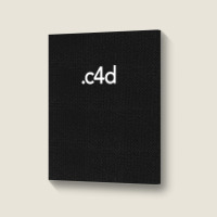 Cinema 4d File Extension Portrait Canvas Print | Artistshot