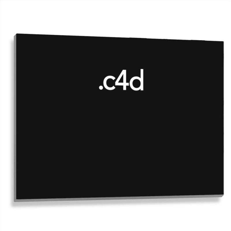 Cinema 4d File Extension Metal Print Horizontal by JamesMccollough | Artistshot