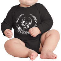 Memento Mori Skull Stoicism Pholosophy Long Sleeve T Shirt Long Sleeve Baby Bodysuit | Artistshot