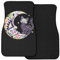 Womens Cat And Moon Sugar Skull Dia De Los Muertos Day Of The Dead V N Front Car Mat | Artistshot