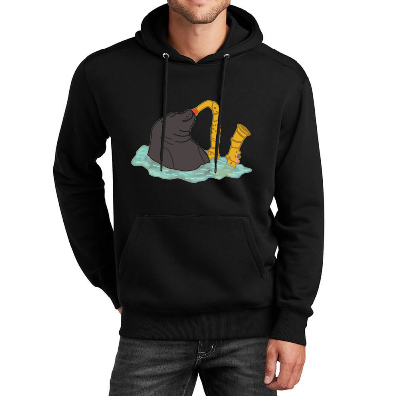 Seal Playing Saxophone Vine Unisex Hoodie | Artistshot