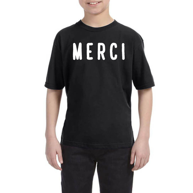 Noun Merci Thank You Translation Youth Tee | Artistshot