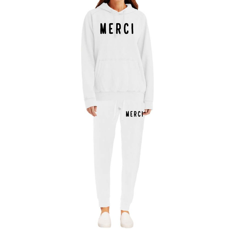 Noun Merci Thank You Translation Hoodie & Jogger Set | Artistshot