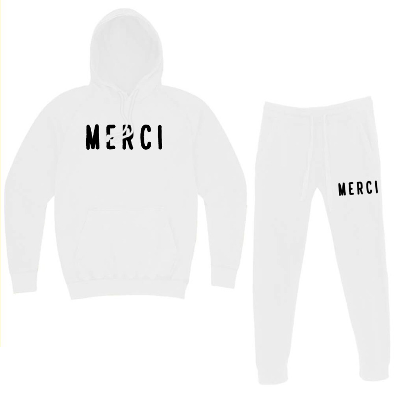 Noun Merci Thank You Translation Hoodie & Jogger Set | Artistshot