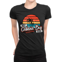 Colorful Sunset Palm Tree Best Cabana Boy Ever Tank Top Ladies Fitted T-shirt | Artistshot