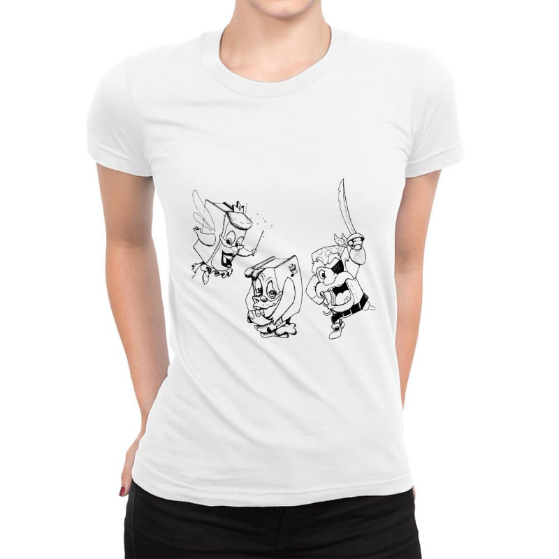 The Pagemaster For Friend Ladies Fitted T-Shirt by BruceDunn | Artistshot