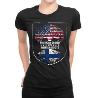 American Grown With Finnish Roots   Finland Premium T Shirt Ladies Fitted T-shirt | Artistshot