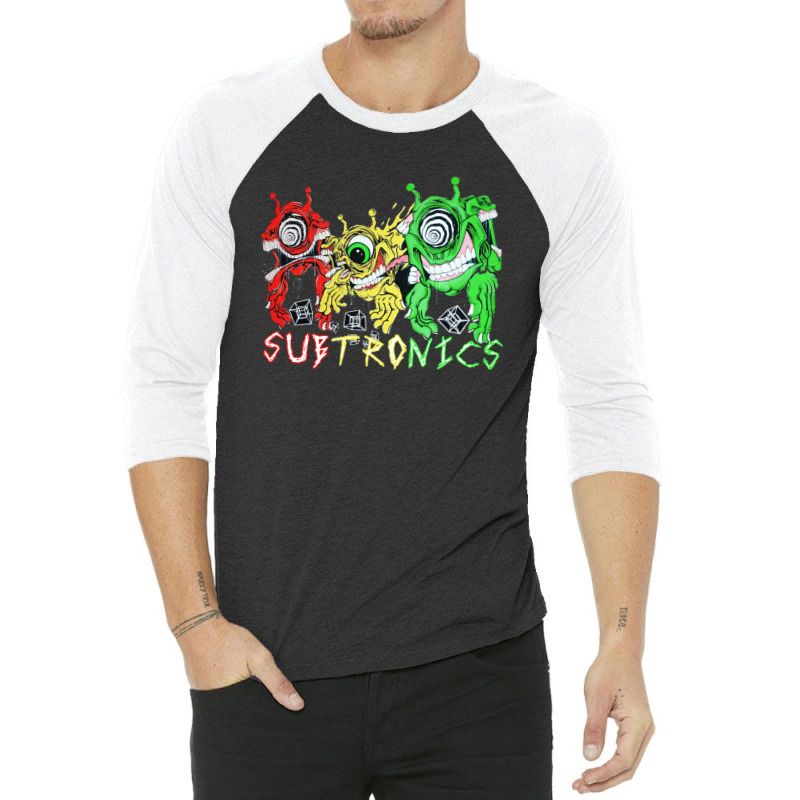 Subtronics Cartoon 3/4 Sleeve Shirt by EmmyNash | Artistshot