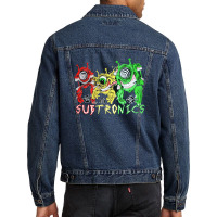 Subtronics Cartoon Men Denim Jacket | Artistshot