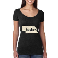 Nebraska State Nickname Husker [distressed] Tank Top Women's Triblend Scoop T-shirt | Artistshot