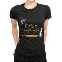 Bridgerton Lady Whistledown Dearest Gentle Reader Quote Ladies Fitted T-shirt | Artistshot