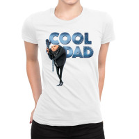 Gru Cool Dad Ice Letters Portrait Ladies Fitted T-shirt | Artistshot