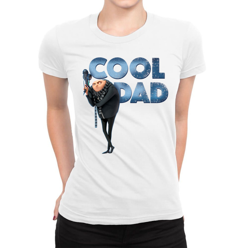 Gru Cool Dad Ice Letters Portrait Ladies Fitted T-Shirt by BuiDoc | Artistshot