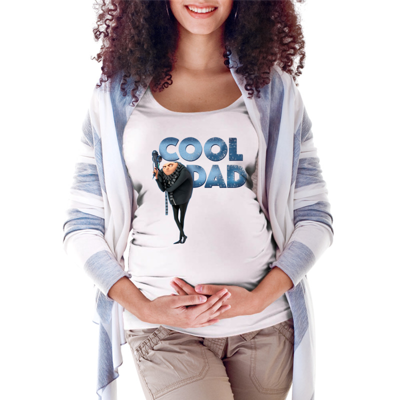 Gru Cool Dad Ice Letters Portrait Maternity Scoop Neck T-shirt by BuiDoc | Artistshot