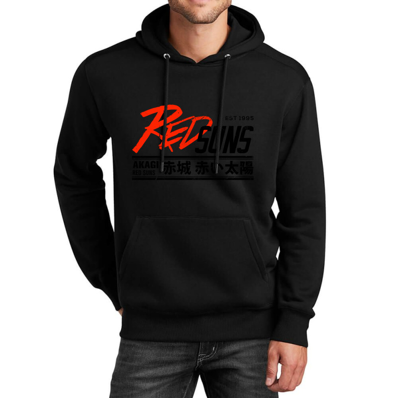 Initial D - Redsuns Tee (black) Unisex Hoodie by PRISCILLABIRD | Artistshot