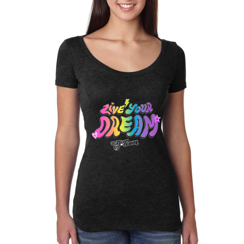 J Team Live Your Dream Women's Triblend Scoop T-shirt by cm-arts | Artistshot