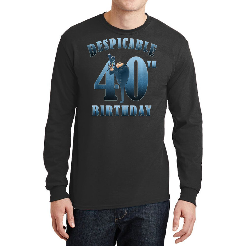 Gru Despicable 40th Birthday Long Sleeve Shirts by BuiDoc | Artistshot