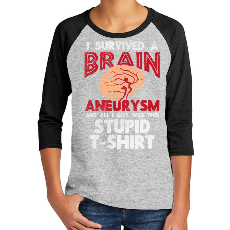 Brain Aneurysm, Brain Aneurysm Survivor Quotes Youth 3/4 Sleeve by cm-arts | Artistshot