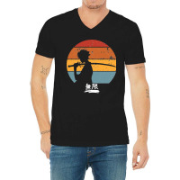 Samurai Champloo Mugen Sunset Silhouette Mugen Samurai Champloo Classi V-neck Tee | Artistshot