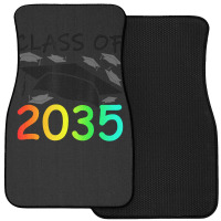 Graduation Class Of 2035 Hand Prints Space Pre-k -12th Grade Front Car Mat | Artistshot