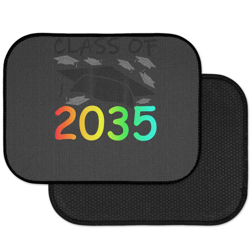 Graduation Class Of 2035 Hand Prints Space Pre-k -12th Grade Rear Car Mat | Artistshot