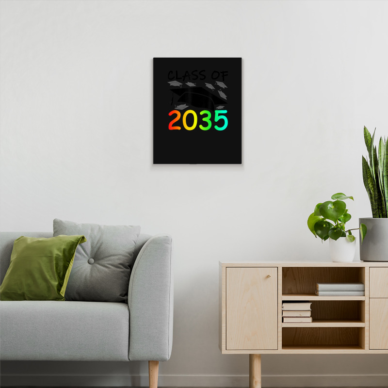 Graduation Class Of 2035 Hand Prints Space Pre-k -12th Grade Metal Print Vertical | Artistshot