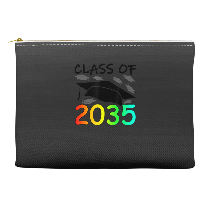 Graduation Class Of 2035 Hand Prints Space Pre-k -12th Grade Accessory Pouches | Artistshot