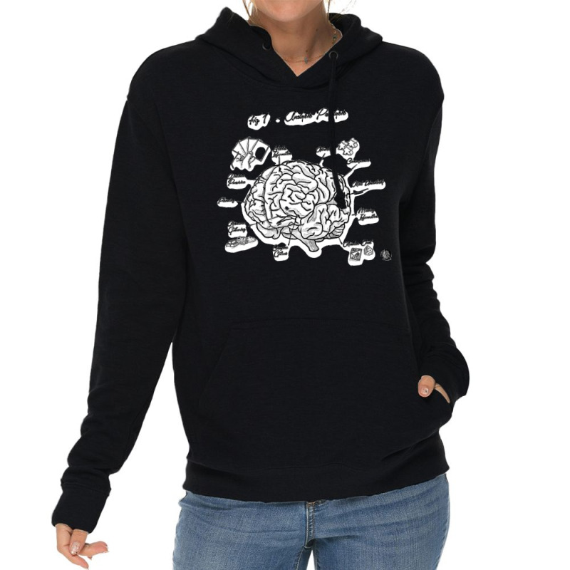 Analysis Paralysis Black Print Lightweight Hoodie by cm-arts | Artistshot