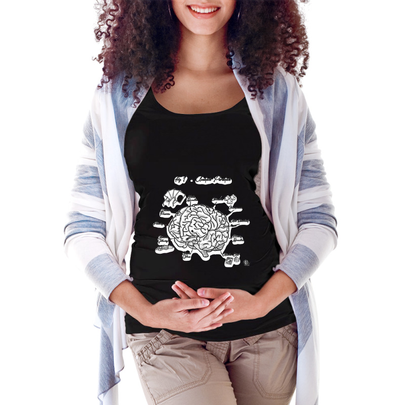 Analysis Paralysis Black Print Maternity Scoop Neck T-shirt by cm-arts | Artistshot